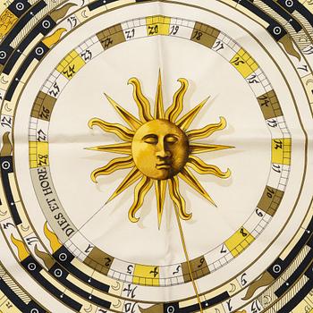 Hermès, scarves, 2 st, "Cuivreries" & "Dies et Hore"/"Astrologie".