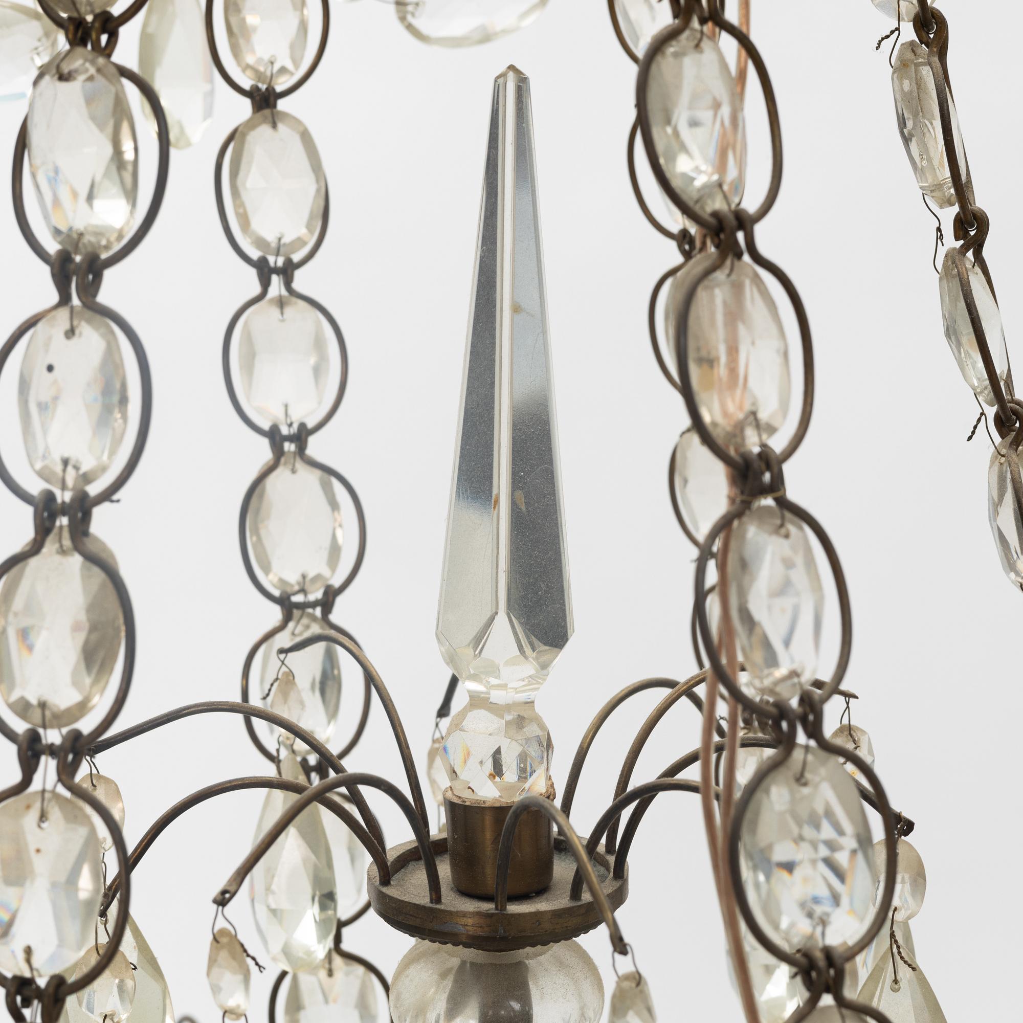 A Gustavian style chandelier, 20th Century.