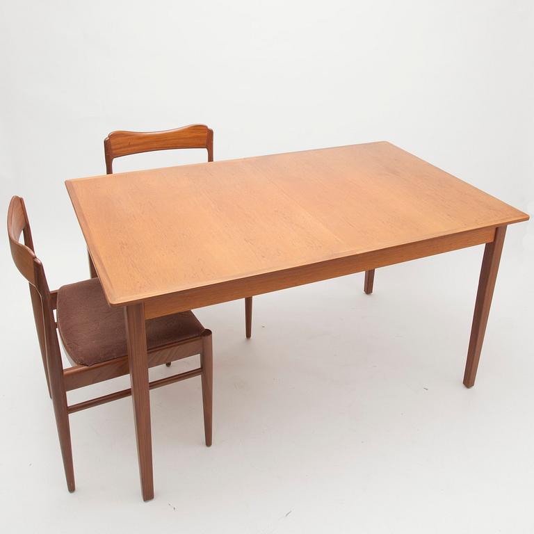 BORD och STOLAR, 4 st, 1960-70-tal.