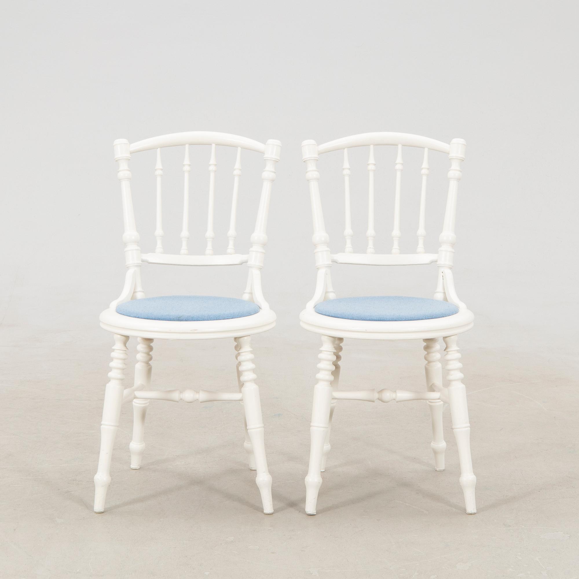 Chairs, 6 pieces, late 19th century/turn of the 20th century.