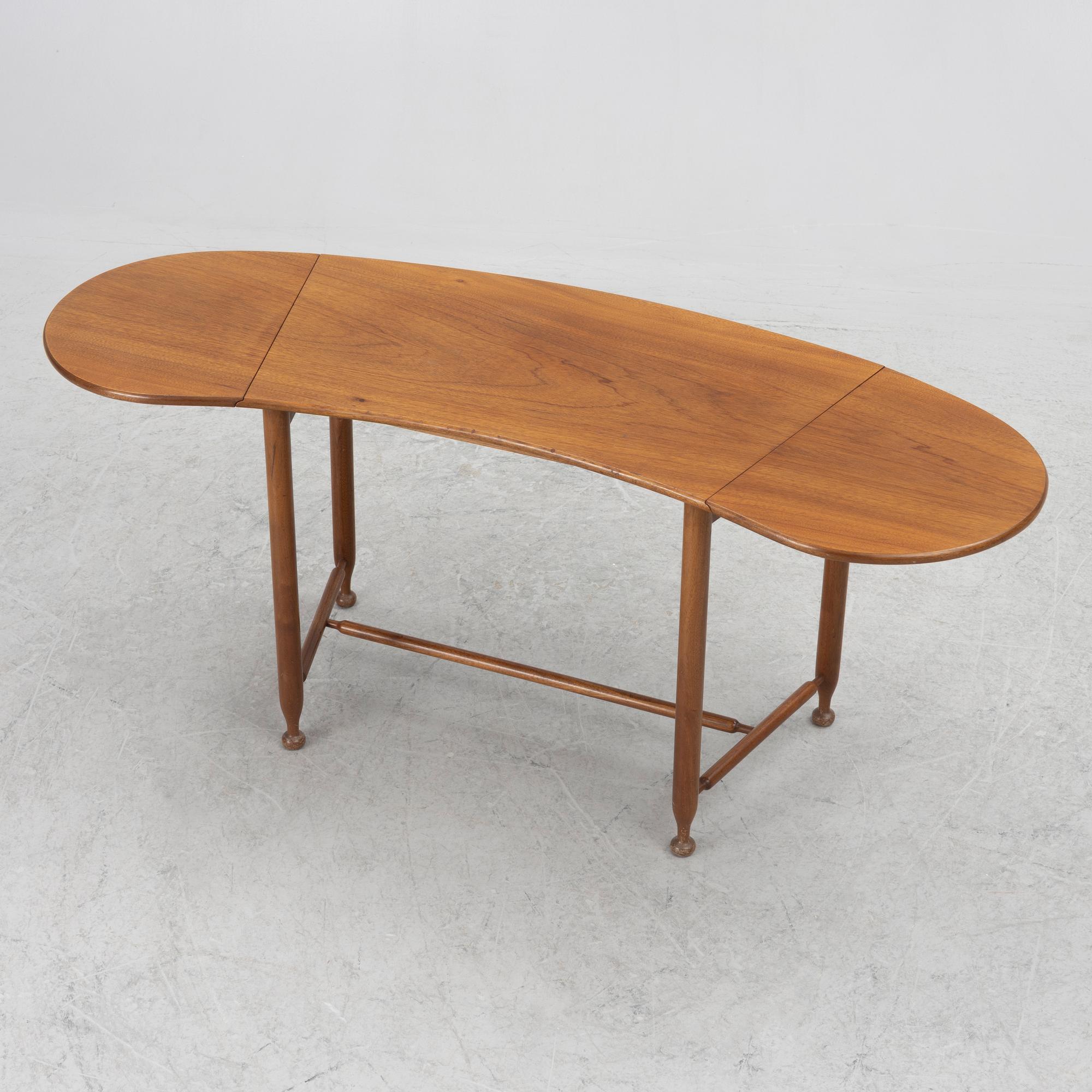 Josef Frank, a model "1333" table, Firma Sveskt Tenn, Sweden, before 1985.
