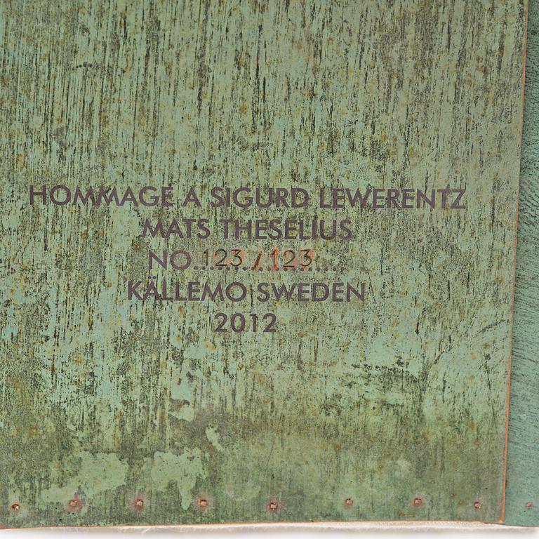 Mats Theselius, fåtölj, "Hommage à Sigurd Lewerentz", ed. 123/123, Källemo, Värnamo, efter 2012.