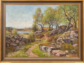 Olof Hermelin, oil on canvas signed.