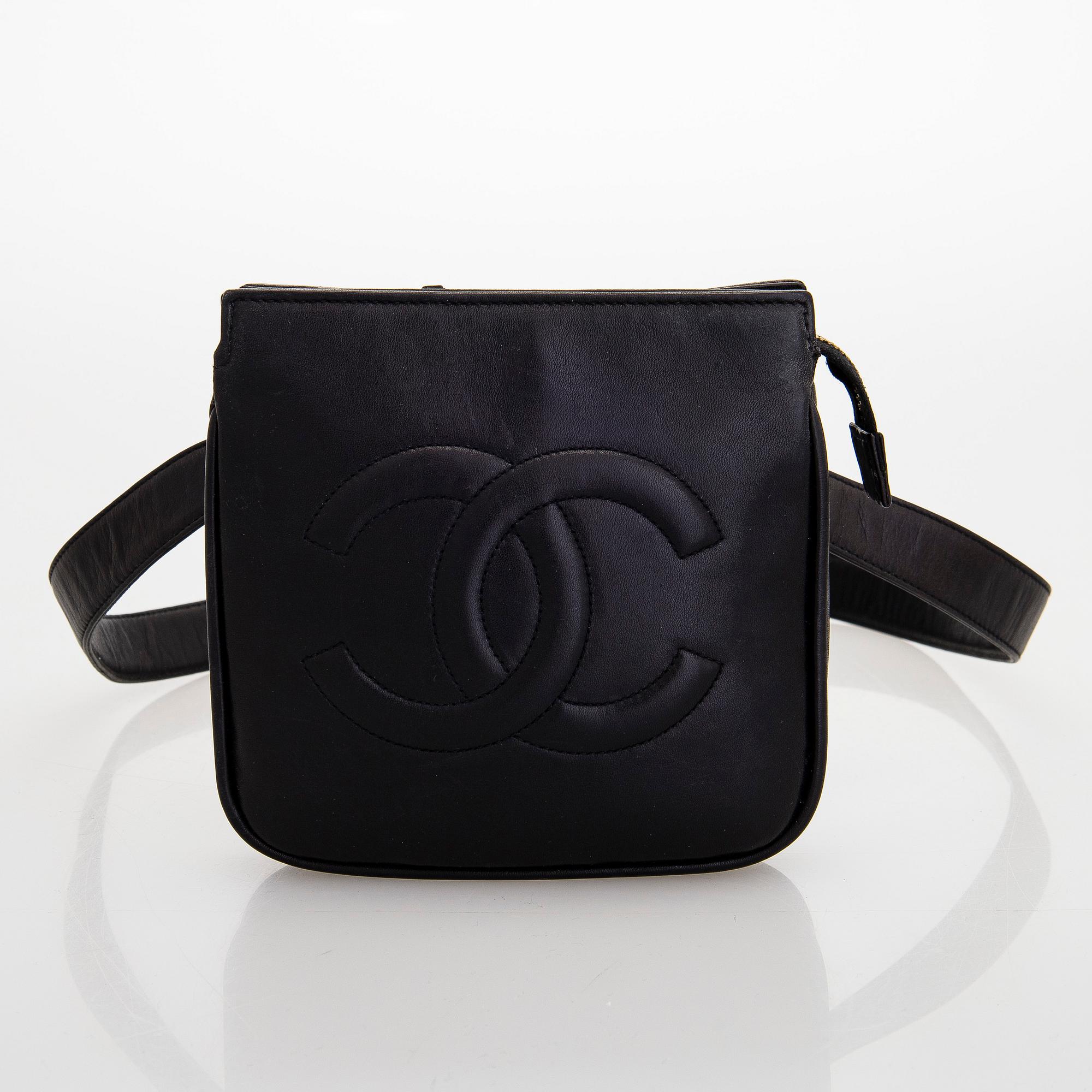 Chanel, a leather belt bag, 1989-1991.