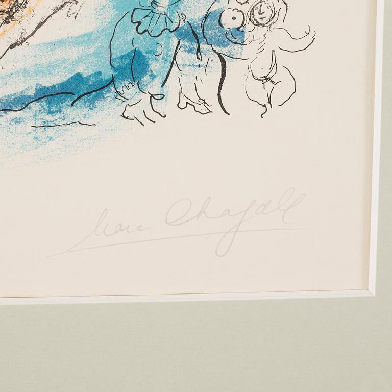 MARC CHAGALL, lithograph in colors, signed and numbered 84/90.