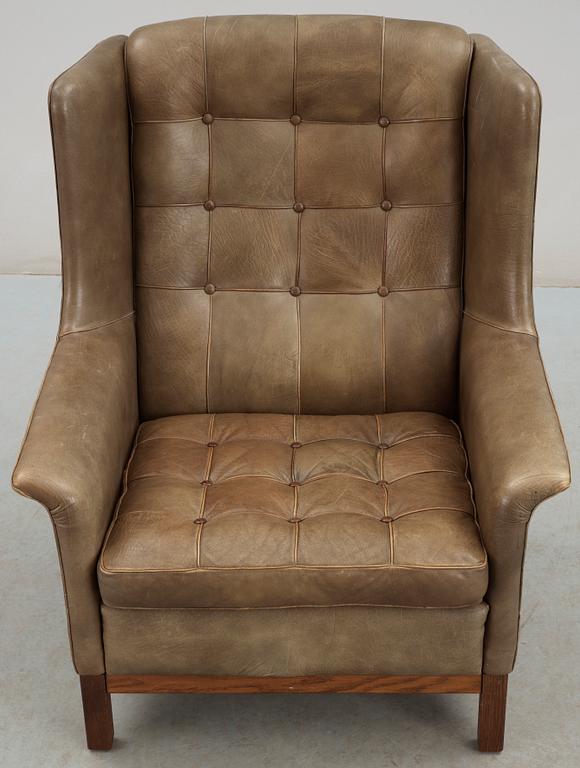 FÅTÖLJ, Arne Norell, Norell möbler Aneby. 1900-talets slut.