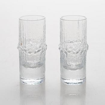 Tapio Wirkkala, A set of six 'Niva' snaps glasses. Original wooden box.