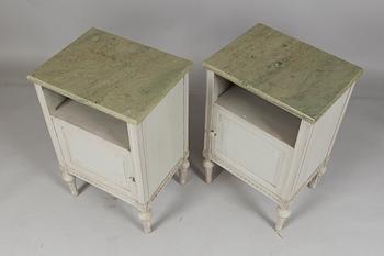 SÄNGBORD, 1 par, NK Nordiska kompaniet, 1900-talets andra hälft.