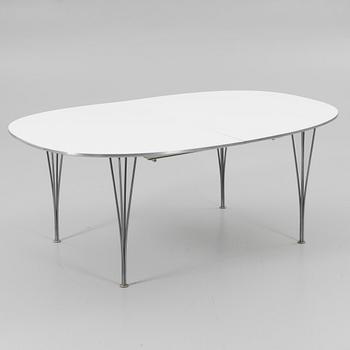 Bruno Mathsson, & Piet Hein, dining table, "Superellipse", Fritz Hansen, Denmark, 1987.