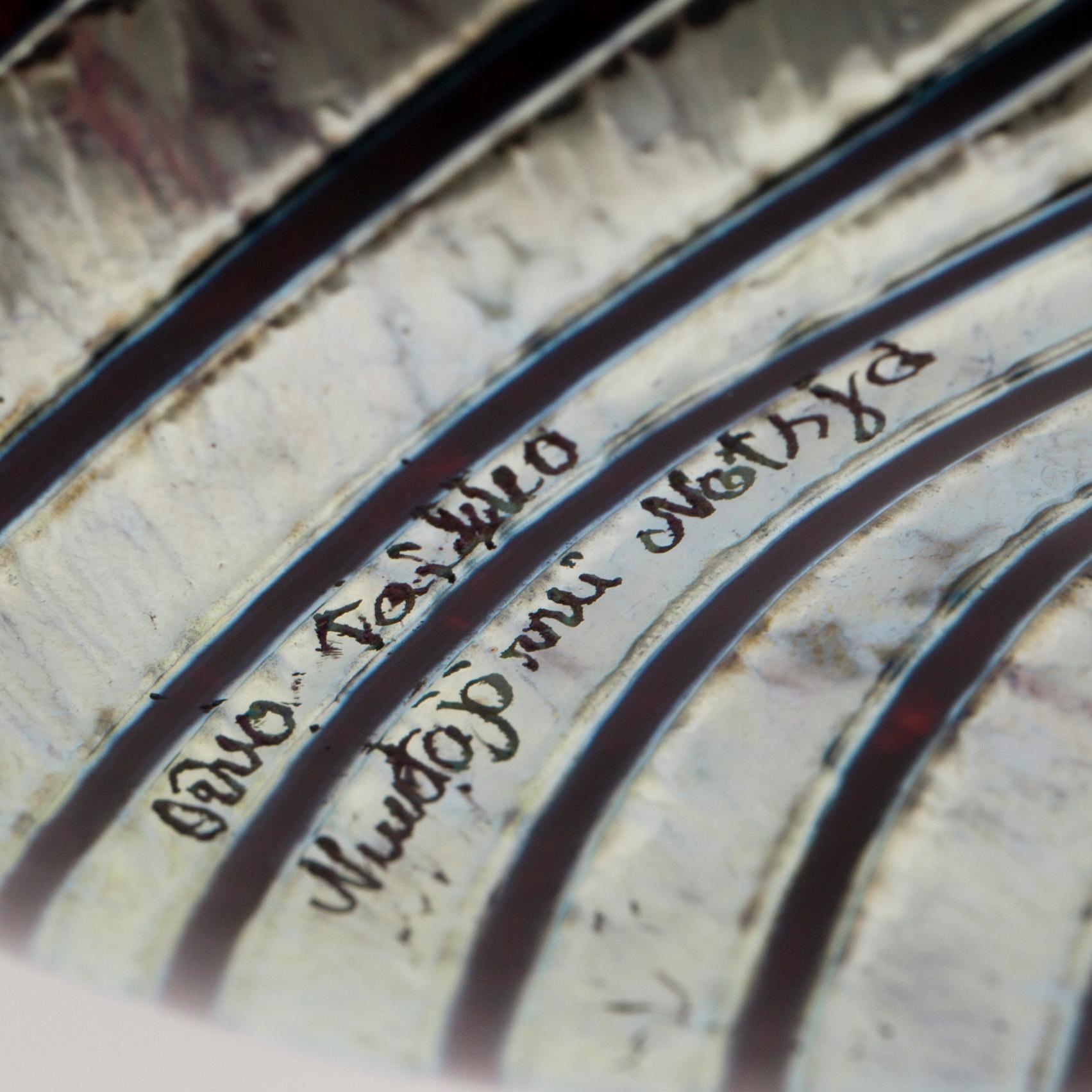 FIGURIN, glas, signerad Oiva Toikka, Nuutajärvi Notsjö.