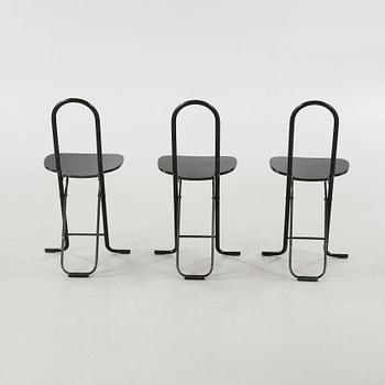 Three 1980/90s foldable chairs.