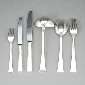 MATSILVERUPPSÄTTNING, 31 delar, nysilver, modell "Diplomat", ca 1960-tal.