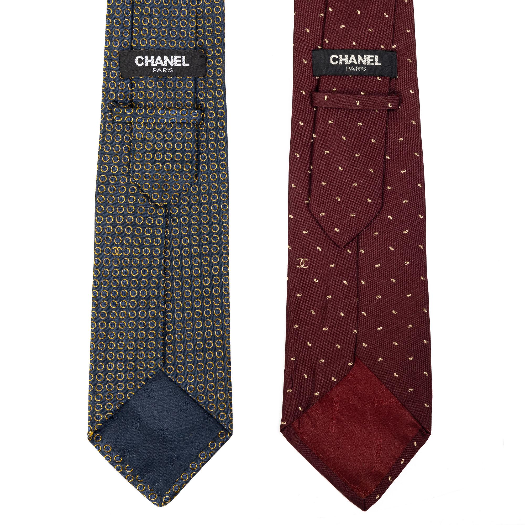 Chanel, Ties, 2 pcs.