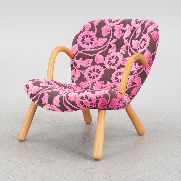 Fåtölj, Scandinavian Modern, "Clam chair"/"Muslinge", 1940/50-tal.