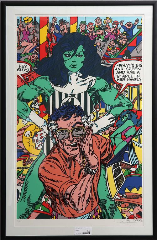 GUDMUNDUR ERRÓ, serigrafi, sign o dat 1993.