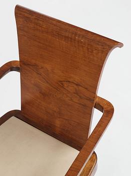 Kurt von Schmalensee, a desk and armchair, executed by AB David Blomberg for the Stockholm exhibition in 1930.