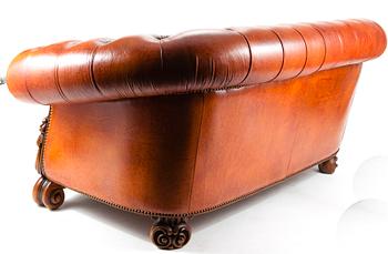 SOFFA, Chesterfield-stil, Mellaneuropa, 1900-talets slut.