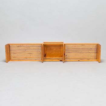 Shoe rack with seat. 1960s-70s.