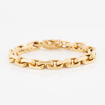 Bracelet, 18K gold, anchor link,