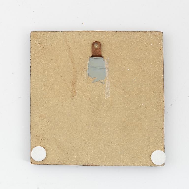 Stig Lindberg, a stoneware wall relief, Gustavsberg, Sweden.