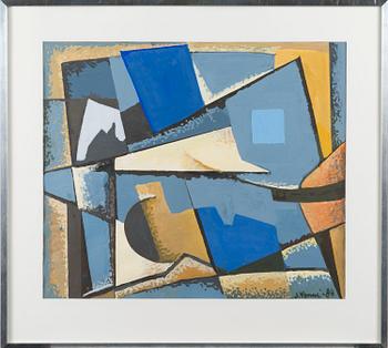 SAM VANNI, gouache, signed and dated -84.