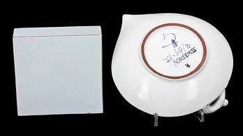 SKÅLFAT OCH OBJEKT, fajans, Stig Lindberg, Gustavsberg, 1940- resp 1950-tal.