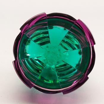 ERIKA LAGERBIELKE, vase in glass, 91. Signed.