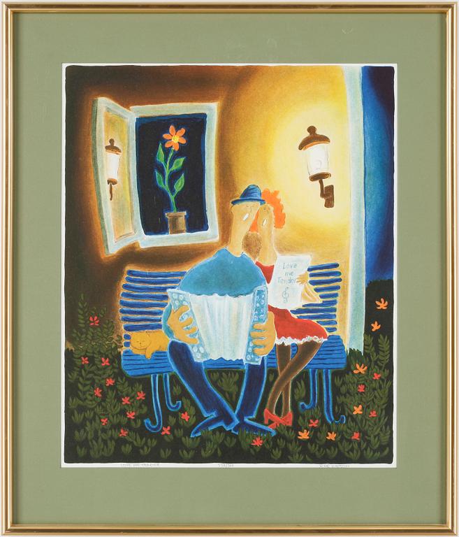 ÅKE WESTIN, färglitografi, signerad o numrerad 258/360.