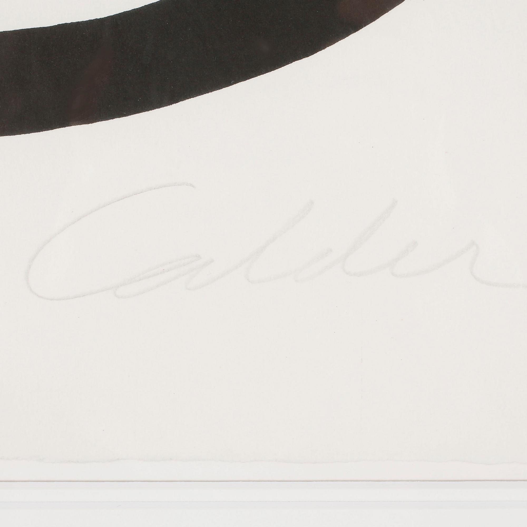 ALEXANDER CALDER, litograph in colours, signed and numbered 105/125.