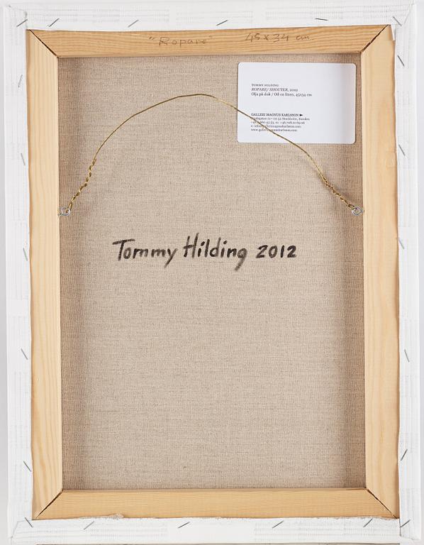 TOMMY HILDING, oil on canvas, sigend and dated 2012 on verso.