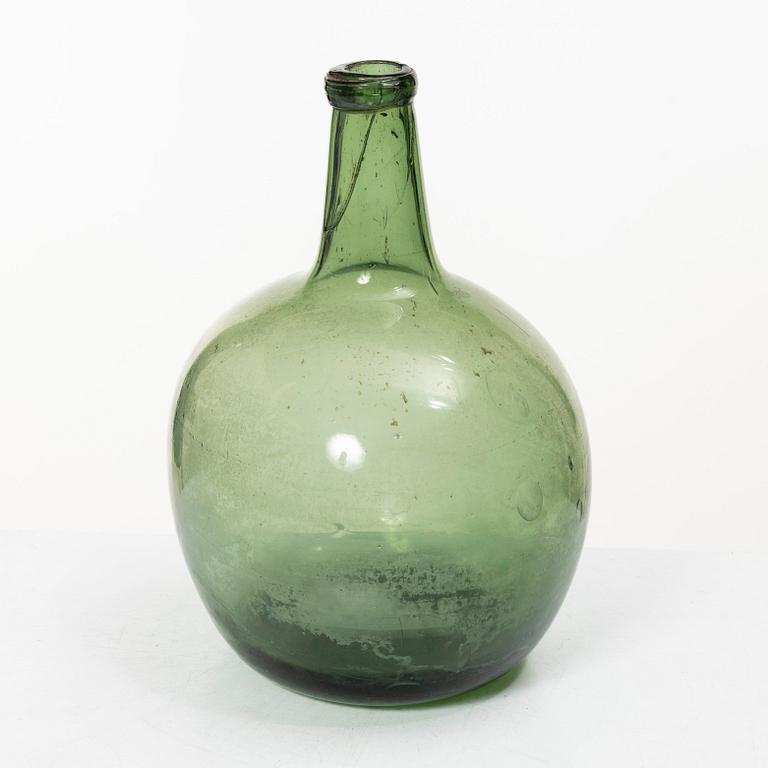 Flaska, glas, 17-1800-tal.