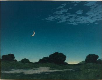 Michael Bennallack-Hart, Landscape with Moon.