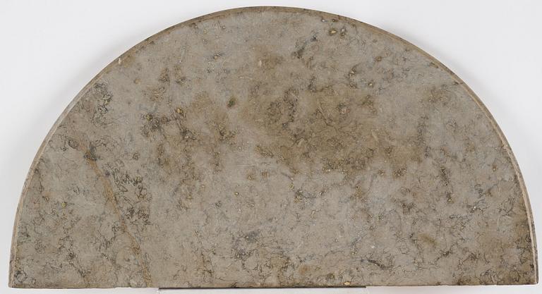 A Gustavian carved giltwood console table, late 18th Century.