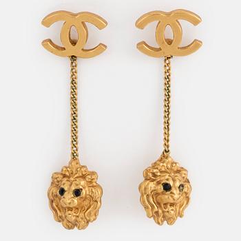 A pair of earrings by Chanel, probably from the 70's.