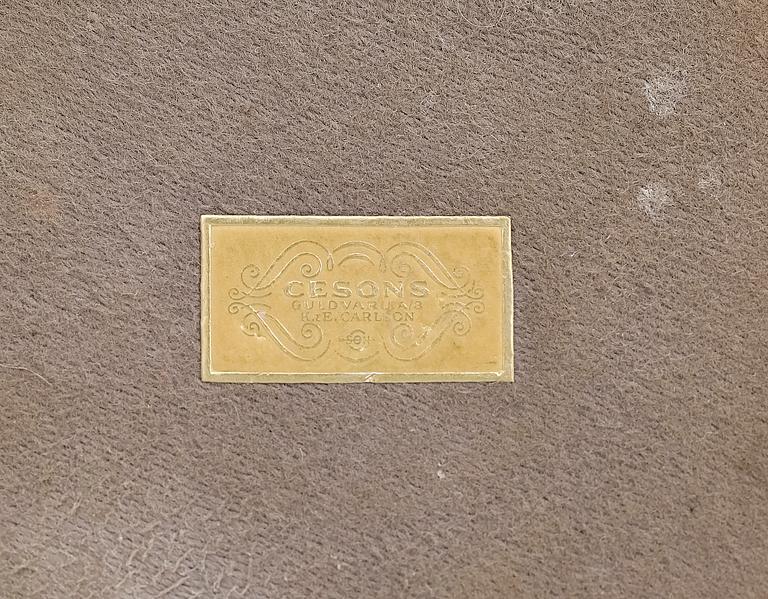 LJUSSTAKAR, ett par, silver, T Eldh, K& Ec, Göteborg 1958.