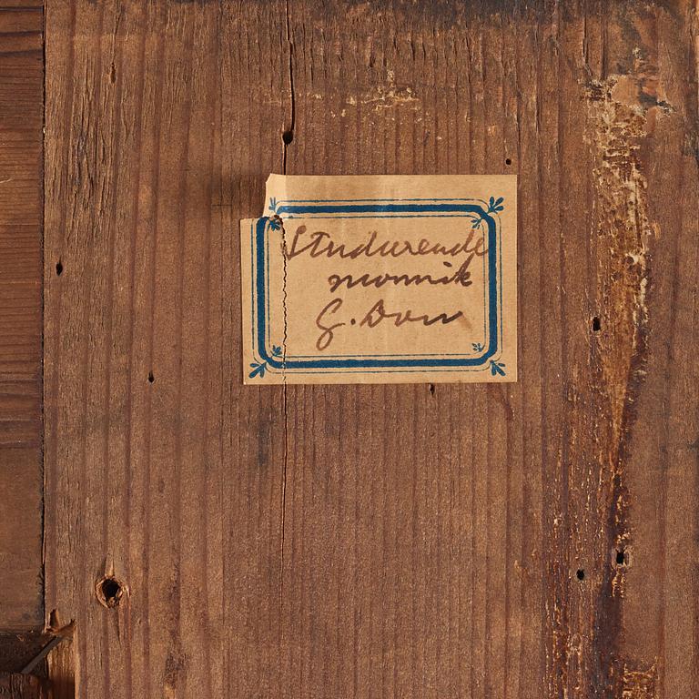 Gerrit Dou Circle of, Reading man with a globe.