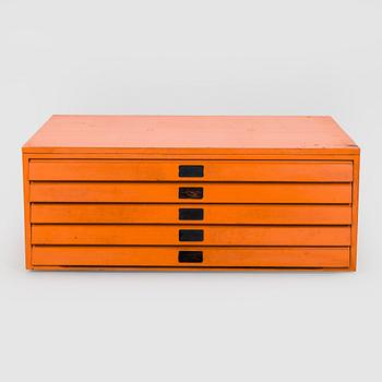 Filing drawer, third quarter of the 20th century.
