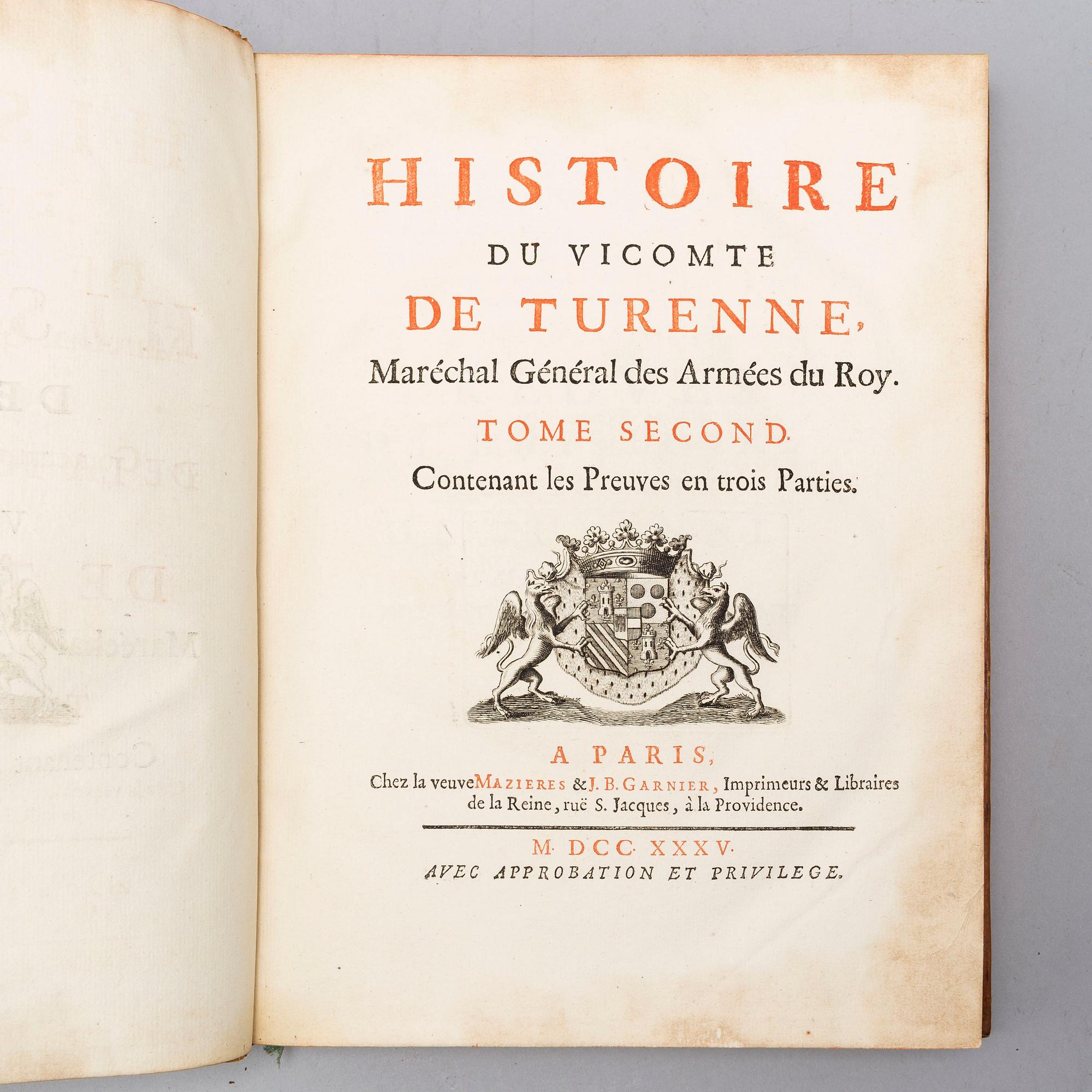 BOOK, With 13 engraved plates.