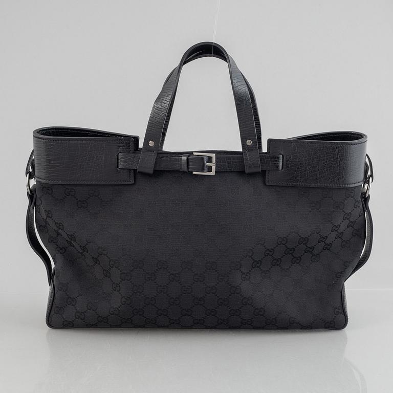 Gucci, A monogram canvas tote bag.
