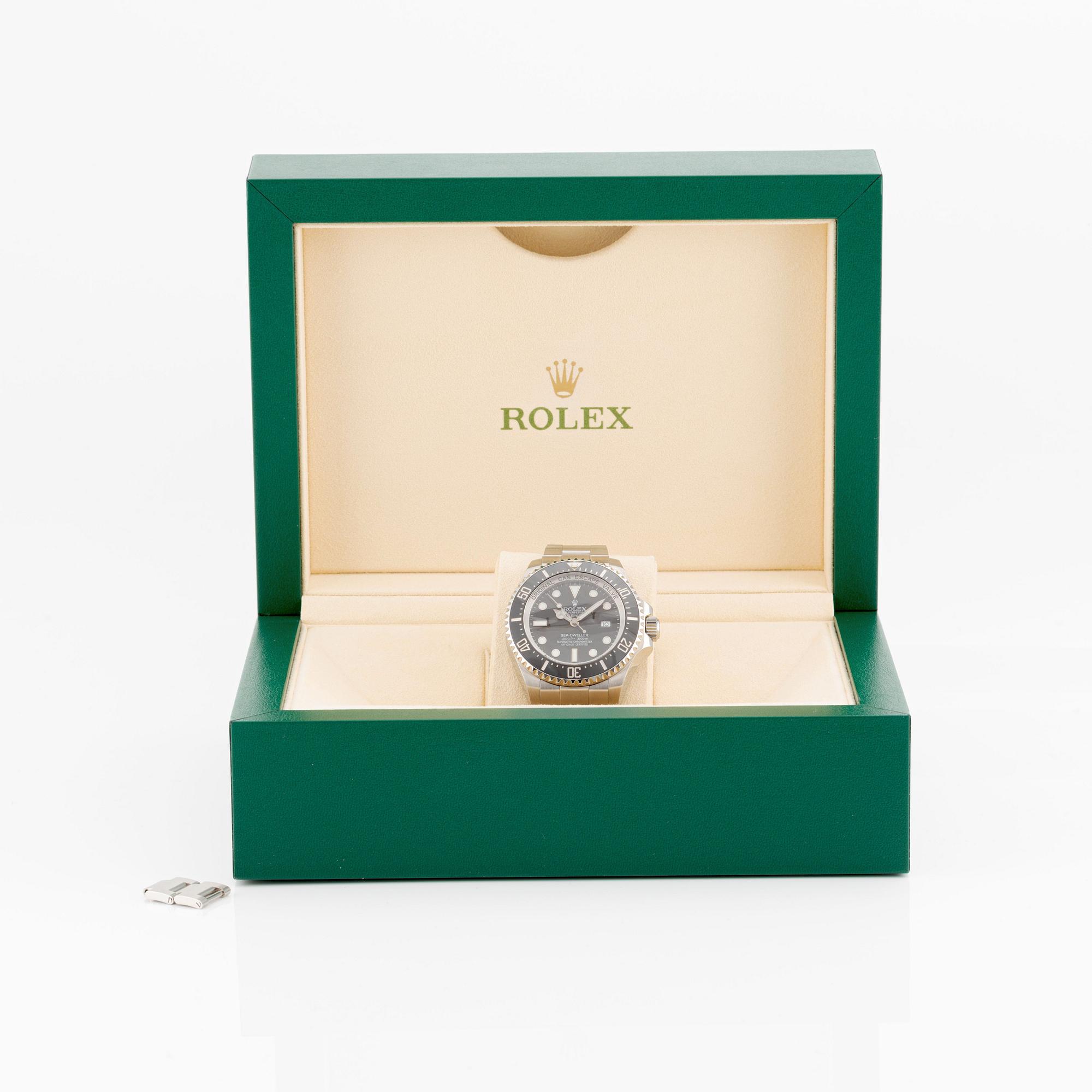 Rolex, Deepsea, Sea-Dweller, wristwatch, 44 mm.