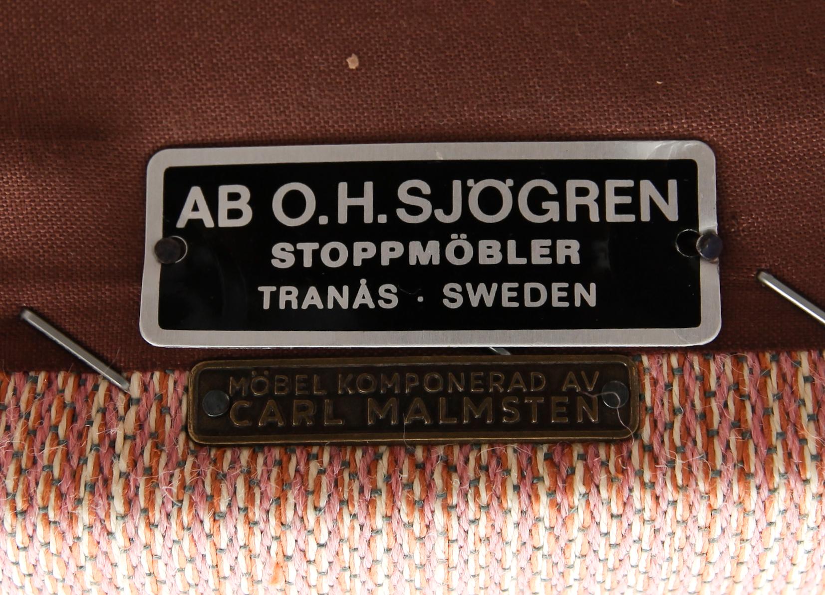 FÅTÖLJER, 1 par, "Samsas", Carl Malmsten, 1900-talets andra hälft.