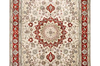 A carpet, Turkey, silk, c. 180 x 120 cm.