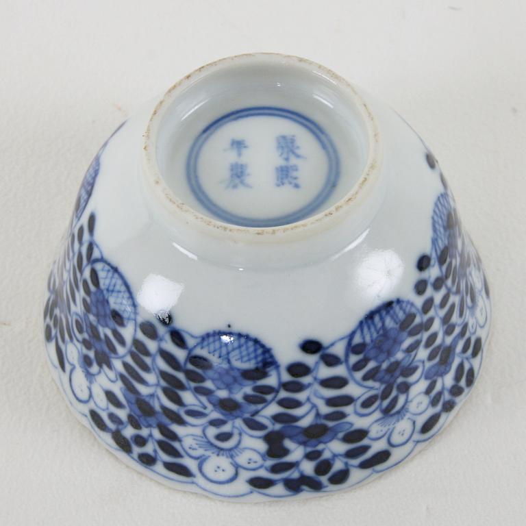 PARTI PORSLIN, 7 delar, porslin, Kina 17/1800-tal.