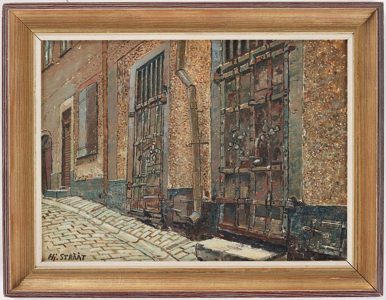 HJALMAR STRÅÅT, oil on panel, signed and dated 1955 verso.