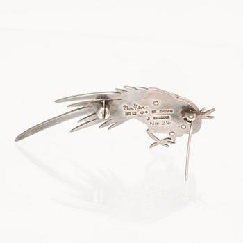 Wiwen Nilsson, brosch sterling silver, Lund 1959.