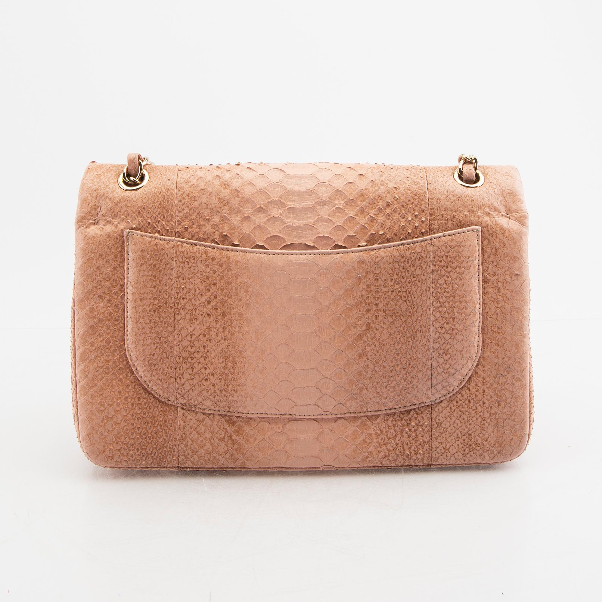 Chanel "Timeless/Classique python crossbody".