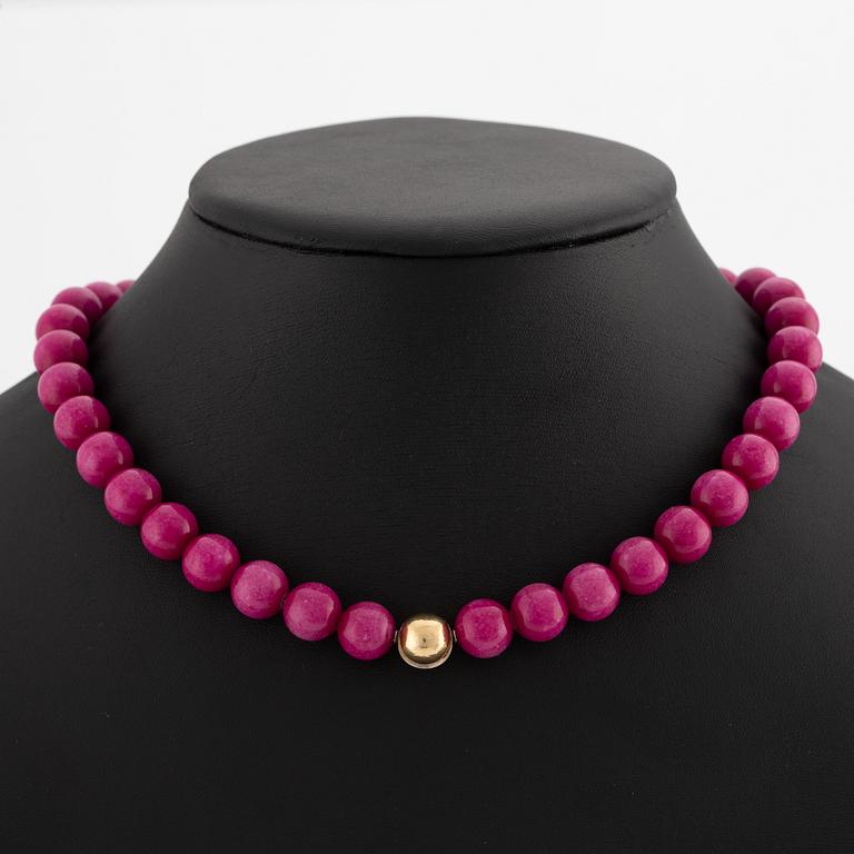 Ole Lynggaard, necklace, 8 pcs, with clasp 18K gold.