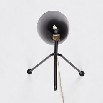 Greta Magnusson Grossman, a black lacquered 'G-33' (Grasshopper) floor light, Bergboms, Malmö Sweden 1950s.