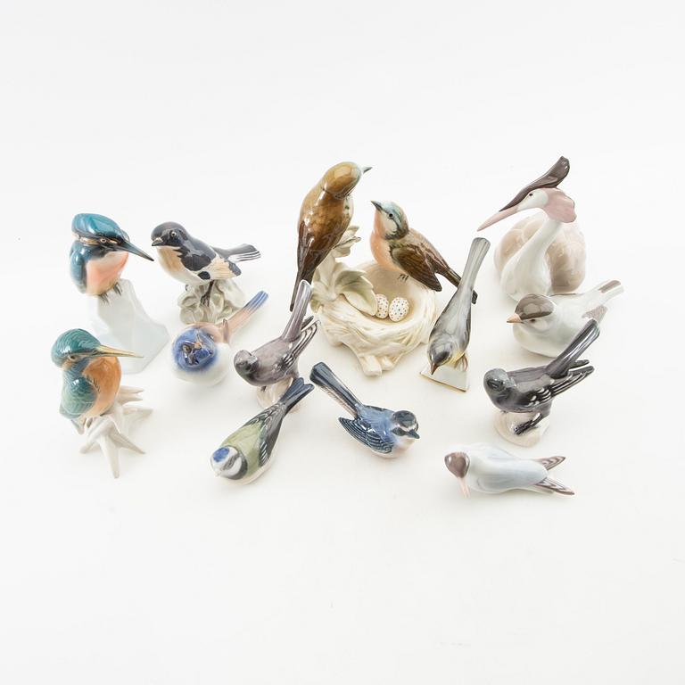 Figurines 13 pcs mostly Germany 20th century porcelain.