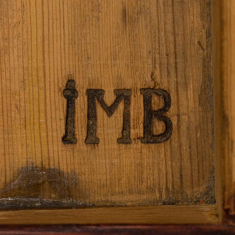 SIDETABLE, gustavian late 18th century, signed by Johan Magnus Beurling who worked in Stockholm and Norrköping.